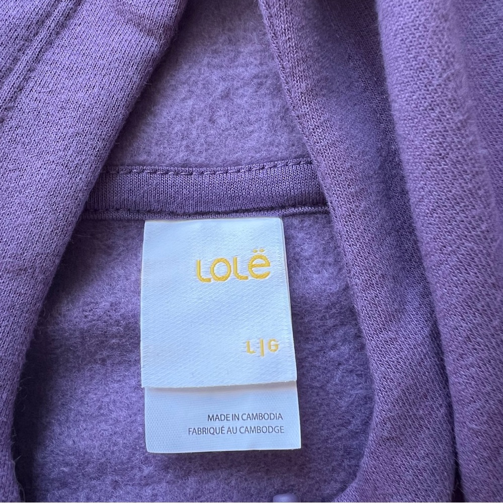 New Lolë Full Zip Purple Hoodie - Picture 8 of 9